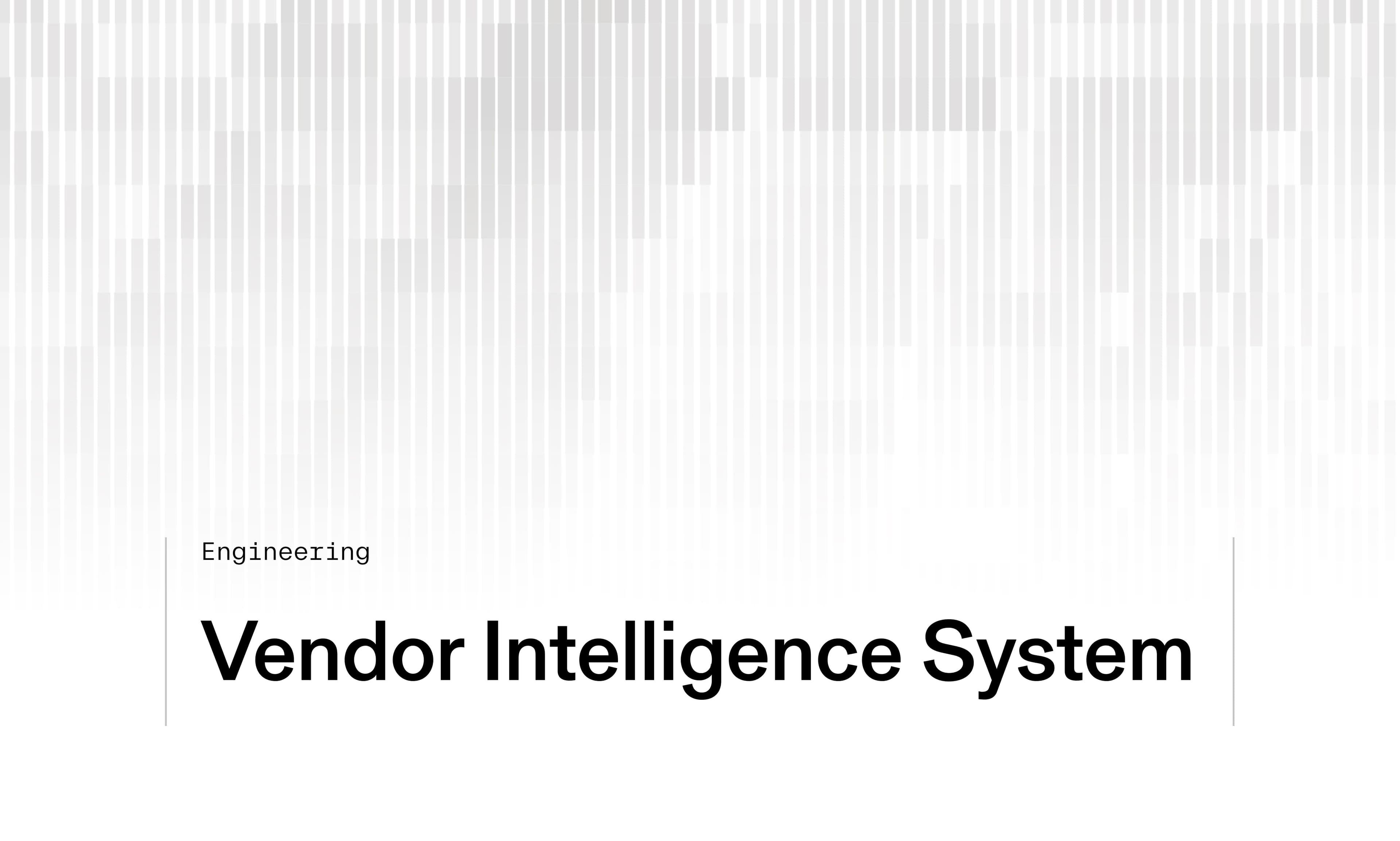Building a vendor intelligence system with Parallel